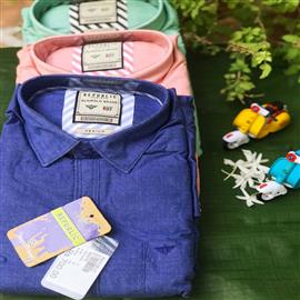 Republic Rebirth Men Slim Fit Casual Shirt - 3 Shirt